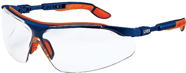 Schutzbrille uvex i-vo 9160, PC, klar, blau/orange 