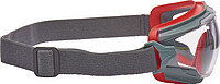 3M™ Goggle Gear 500 Vollsichtbrille GG501V, PC, klar, SGAF, grau/rot 