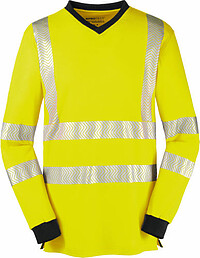 Warnschutz-​Langarm-​Shirt JACKSONVILLE, warngelb/​grau, Gr. 3XL