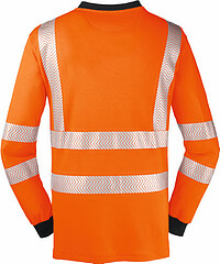 Warnschutz-Langarm-Shirt JACKSONVILLE, warnorange/grau, Gr. 2XL 