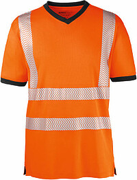 Warnschutz-​T-Shirt MIAMI, warnorange/​grau, Gr. 2XL