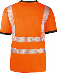 Warnschutz-T-Shirt MIAMI, warnorange/grau, Gr. L 