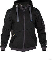 DASSY® Sweatshirt-​Jacke Pulse schwarz/​anthrazitgrau, Gr. 3XL