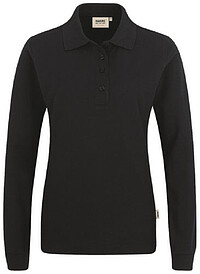 Damen Longsleeve-​Poloshirt Mikralinar® 215, schwarz, Gr. 4XL