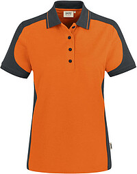 Damen Poloshirt Contrast Mikralinar® 239, orange/​anthrazit, Gr. 2XL