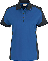 Damen Poloshirt Contrast Mikralinar® 239, royalblau/​anthrazit, Gr. 2XL