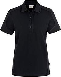 Damen Poloshirt Contrast Mikralinar® 239, schwarz/​anthrazit, Gr. 2XL