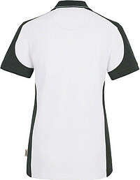 Damen Poloshirt Contrast Mikralinar® 239, weiß/anthrazit, Gr. XL 