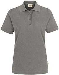Damen-​Poloshirt Mikralinar® 216, grau meliert, Gr. 3XL