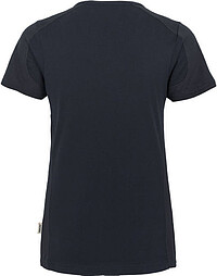 Damen V-Shirt Contrast Mikralinar® 190, tinte/anthrazit, Gr. L 