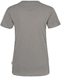 Damen V-Shirt Mikralinar® 181, grau meliert, Gr. L 
