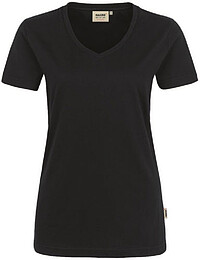 Damen V-​Shirt Mikralinar® 181, schwarz, Gr. 3XL