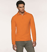 Longsleeve-Poloshirt Mikralinar® 815, ultramarinblau, Gr. S 