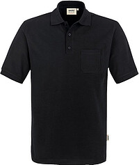 Pocket-​Poloshirt Mikralinar® 812, schwarz, Gr. M