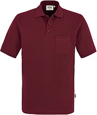 Pocket-​Poloshirt Top 802, weinrot, Gr. L