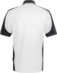 Poloshirt Contrast Mikralinar® 839, weiß/anthrazit, Gr. 5XL 