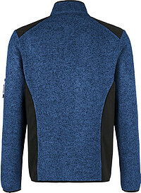 Strickfleecejacke Dawson 836, royalblau meliert, Gr. L 