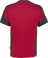 T-Shirt Contrast Mikralinar®, rot/anthrazit 290, Gr. M 