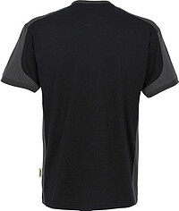 T-Shirt Contrast Mikralinar®, schwarz/anthrazit 290, Gr. 2XL 