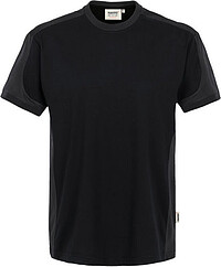 T-​Shirt Contrast Mikralinar®, schwarz/​anthrazit 290, Gr. 3XL