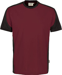 T-​Shirt Contrast Mikralinar®, weinrot/​anthrazit 290, Gr. 2XL