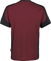 T-Shirt Contrast Mikralinar®, weinrot/anthrazit 290, Gr. 2XL 