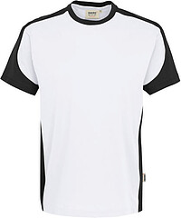 T-​Shirt Contrast Mikralinar®, weiß/​anthrazit 290, Gr. XS