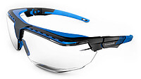 Schutzbrille Avatar™ OTG, PC, grau, AR/​HC, schwarz/​blau
