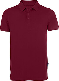 Herren Heavy Poloshirt, bordeaux/​burgundy, Gr. 2XL
