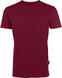 Herren Luxury Roundneck T-​Shirt, bordeaux/ burgundy, Gr. S