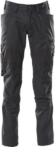 MASCOT® Hose mit Knietaschen, schwarz, Schrittlänge 82 cm, Gr. C43