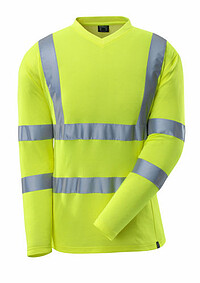 MASCOT® SAFE CLASSIC T-​Shirt, Langarm 18281-​995, warngelb, Gr. 2XL