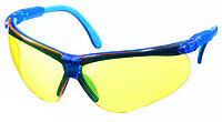 Schutzbrille PERSPECTA 010, PC - bernstein - blau