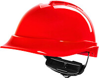 Schutzhelm V-Gard 200 Fas-Trac® III PVC, belüftet, rot 