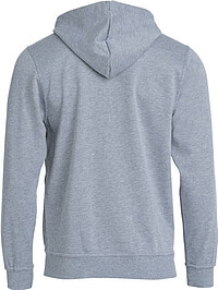 Kapuzen-Sweatshirt Basic Hoody, grau meliert, Gr. 2XL 