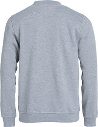 Sweatshirt Basic Roundneck, grau meliert, Gr. 2XL 