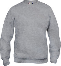 Sweatshirt Basic Roundneck, grau meliert, Gr. 3XL