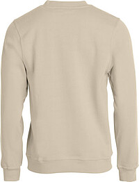 Sweatshirt Basic Roundneck, helles beige, Gr. 3XL 