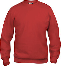 Sweatshirt Basic Roundneck, rot, Gr. 2XL