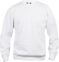 Sweatshirt Basic Roundneck, weiß, Gr. 3XL