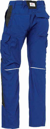 KÜBLER ACTIVIQ cotton+ Damenhose 2550, kornblumenblau/schwarz, Gr. 44 