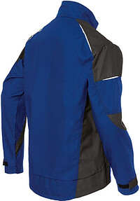 KÜBLER ACTIVIQ cotton+ Jacke 1250, kornblumenblau/schwarz, Gr. L 