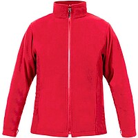 Men’s Fleece-​Jacket C, fire red, Gr. L
