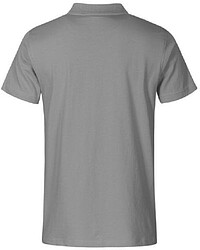 Men's Jersey Polo-Shirt, new light grey, Gr. 4XL 