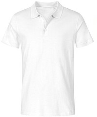 Men's Jersey Polo-​Shirt, white, Gr. S