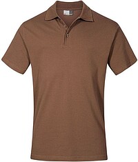 Men’s Superior Polo-​Shirt, brown, Gr. 3XL