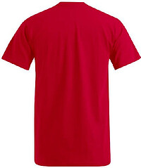Premium V-Neck-T-Shirt, fire red, Gr. M 