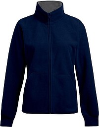 Women’s Double Fleece-​Jacket, navy-​light grey,​Gr. M