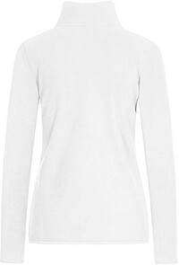 Women’s Double Fleece-Jacket, white-light grey, Gr. M 