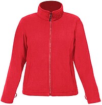 Women’s Fleece Jacket C, fire red, Gr. L